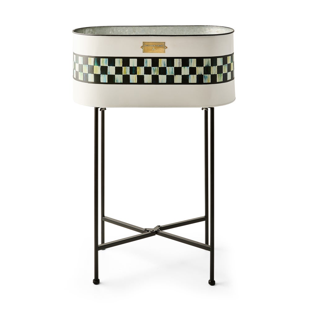 Spectator Galvanized Standing Planter