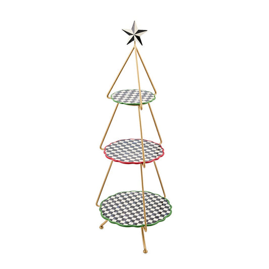 Check It Out Tree Tiered Plate Stand