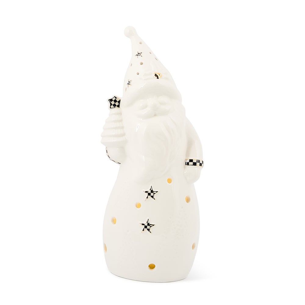 Courtly Noel Illuminated Santa