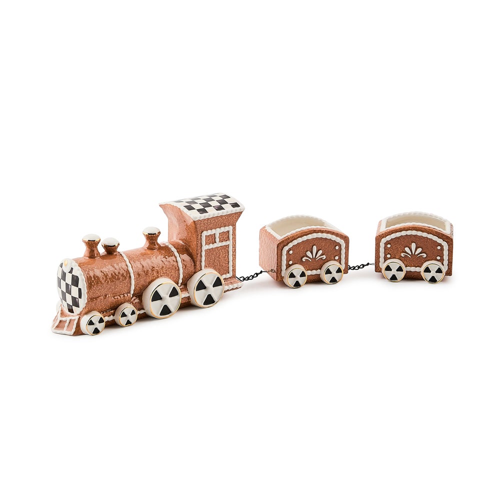 Gingerbread Ceramic Train