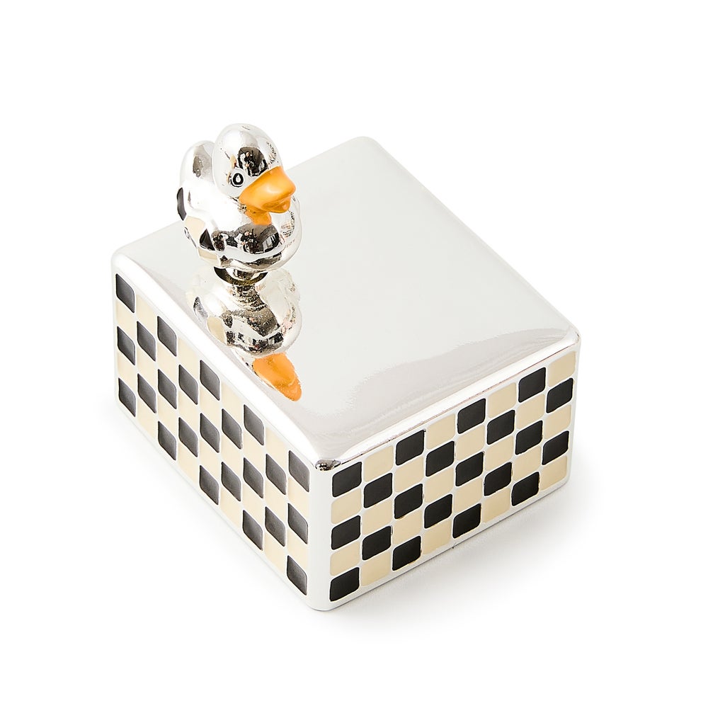 Duck Silver Plated Music Box