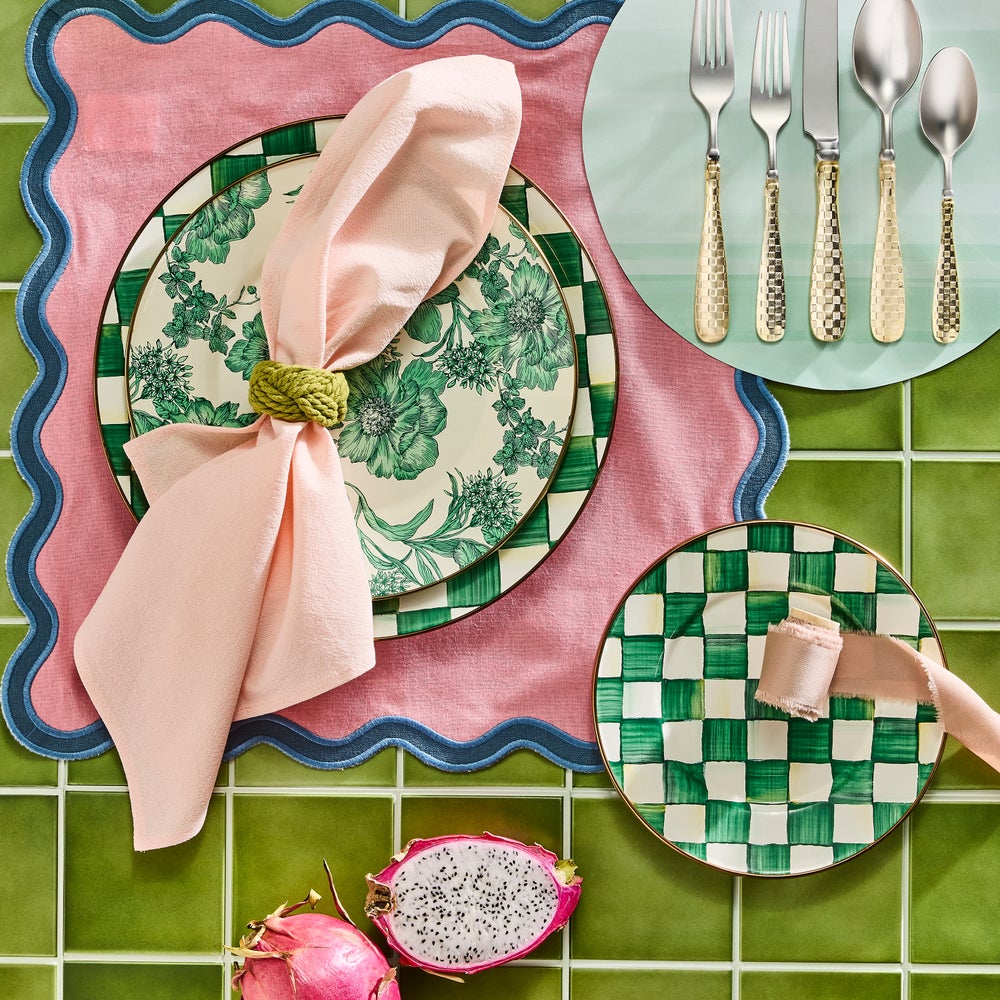 Emerald English Garden Enamel Dinnerware