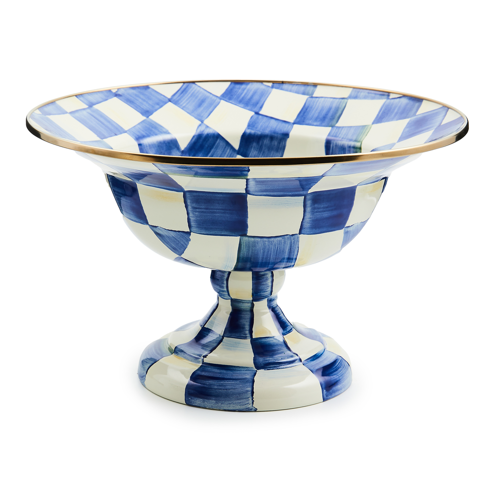 Check Enamel Compote