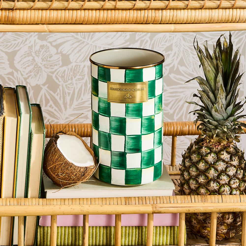 Check Enamelware Utensil Holder