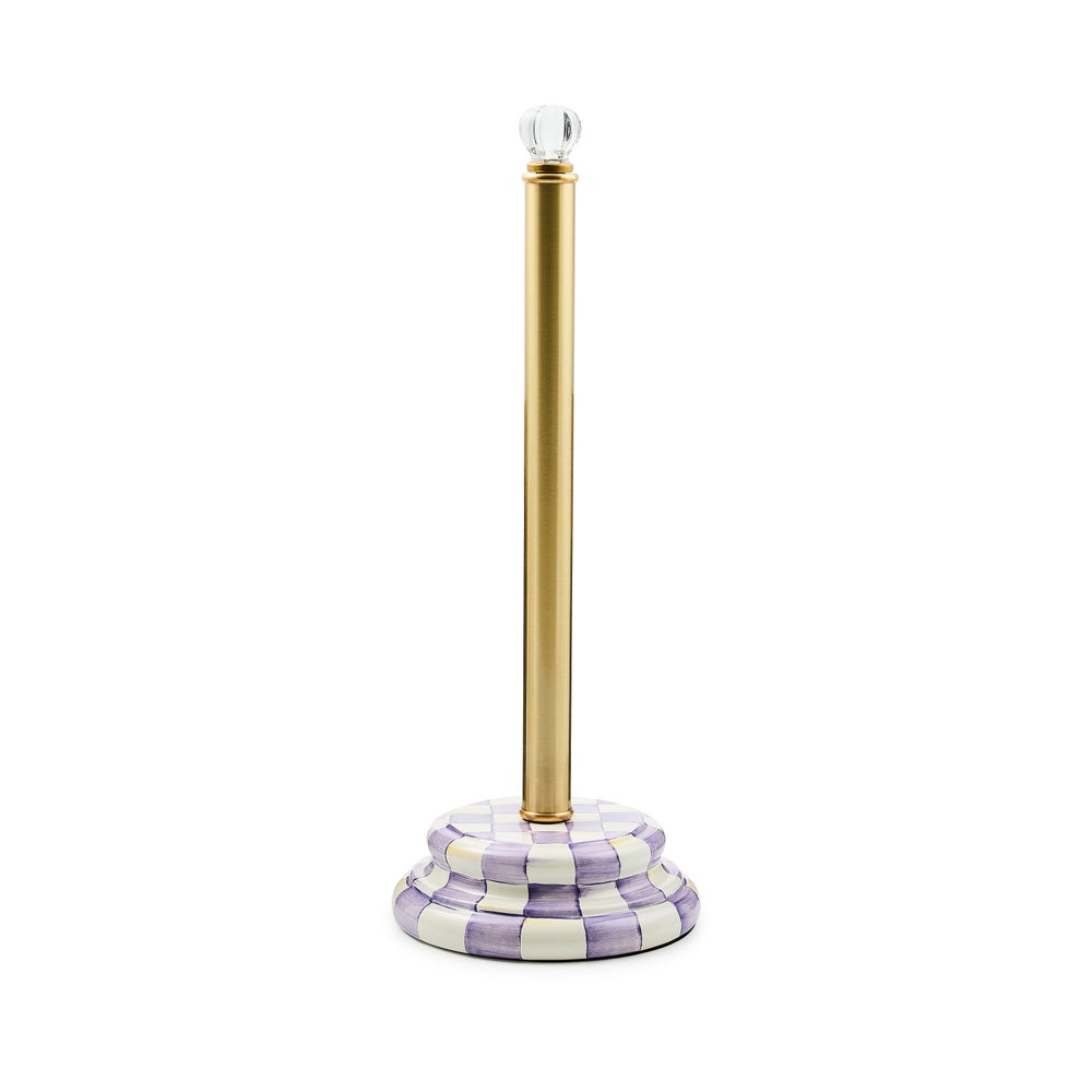 Violet Check Enamel Bath Collection