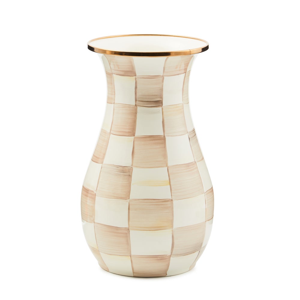 Enamel Tall Vase